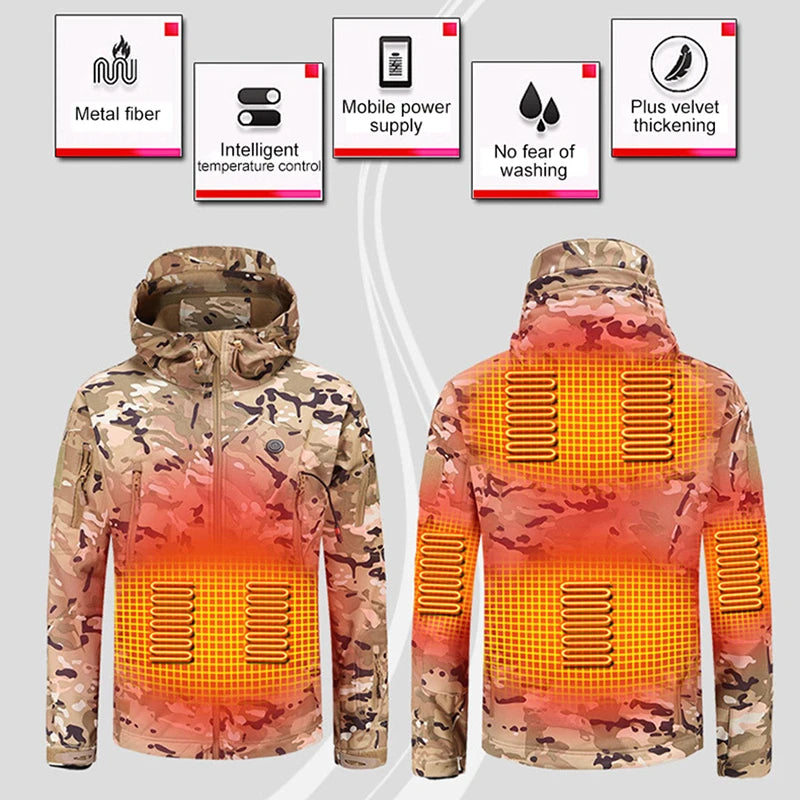 Camoflauge Electric Heating Jacket