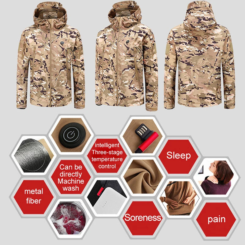 Camoflauge Electric Heating Jacket